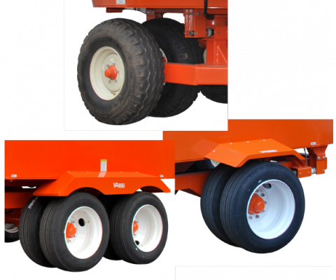Mélangeur Vertical FatMix (RTM): Différentes configurations de roues