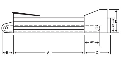 Chain conveyor 9″ (23 cm): 