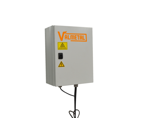Auger feed pusher: Charging station