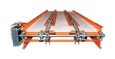 Square bale double chain conveyor